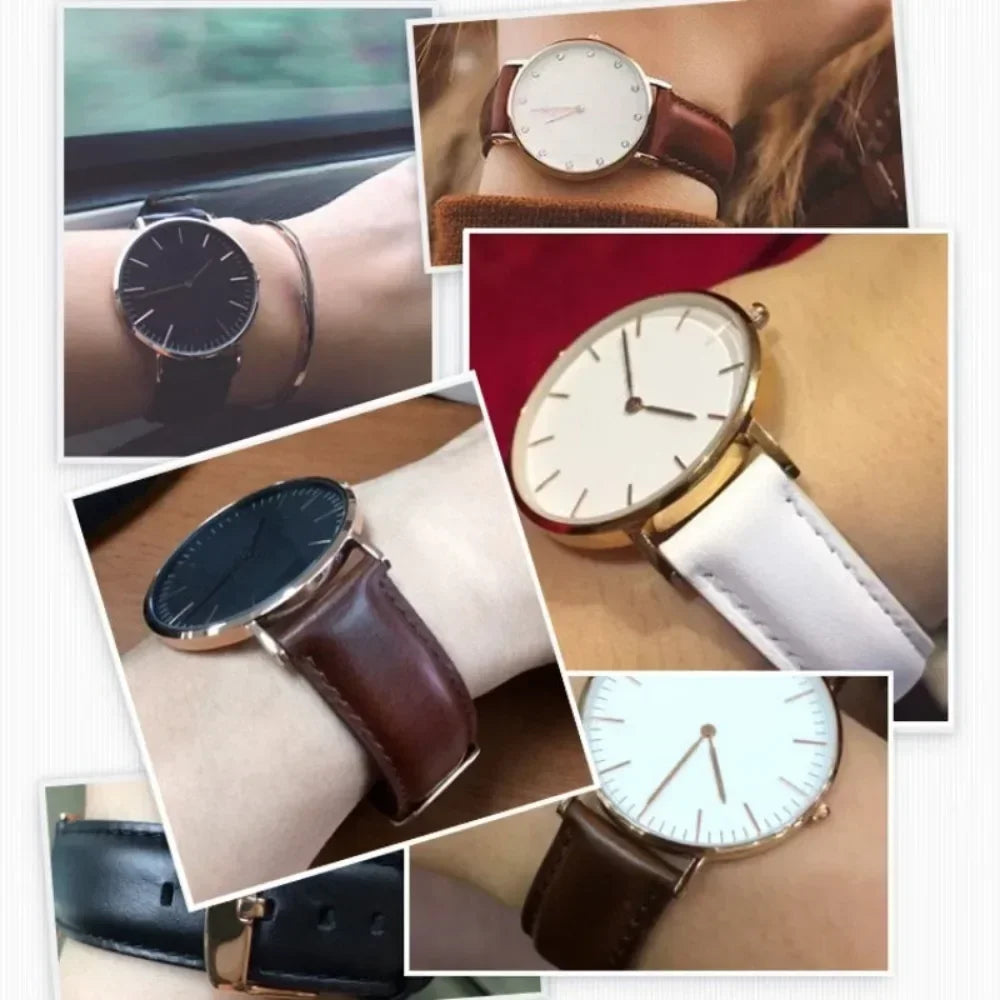 Universal Leather Strap for DW Daniel Wellington Watch Band 17mm 18mm 20mm 22mm Meninos Assistem Genuine Leather Watchband