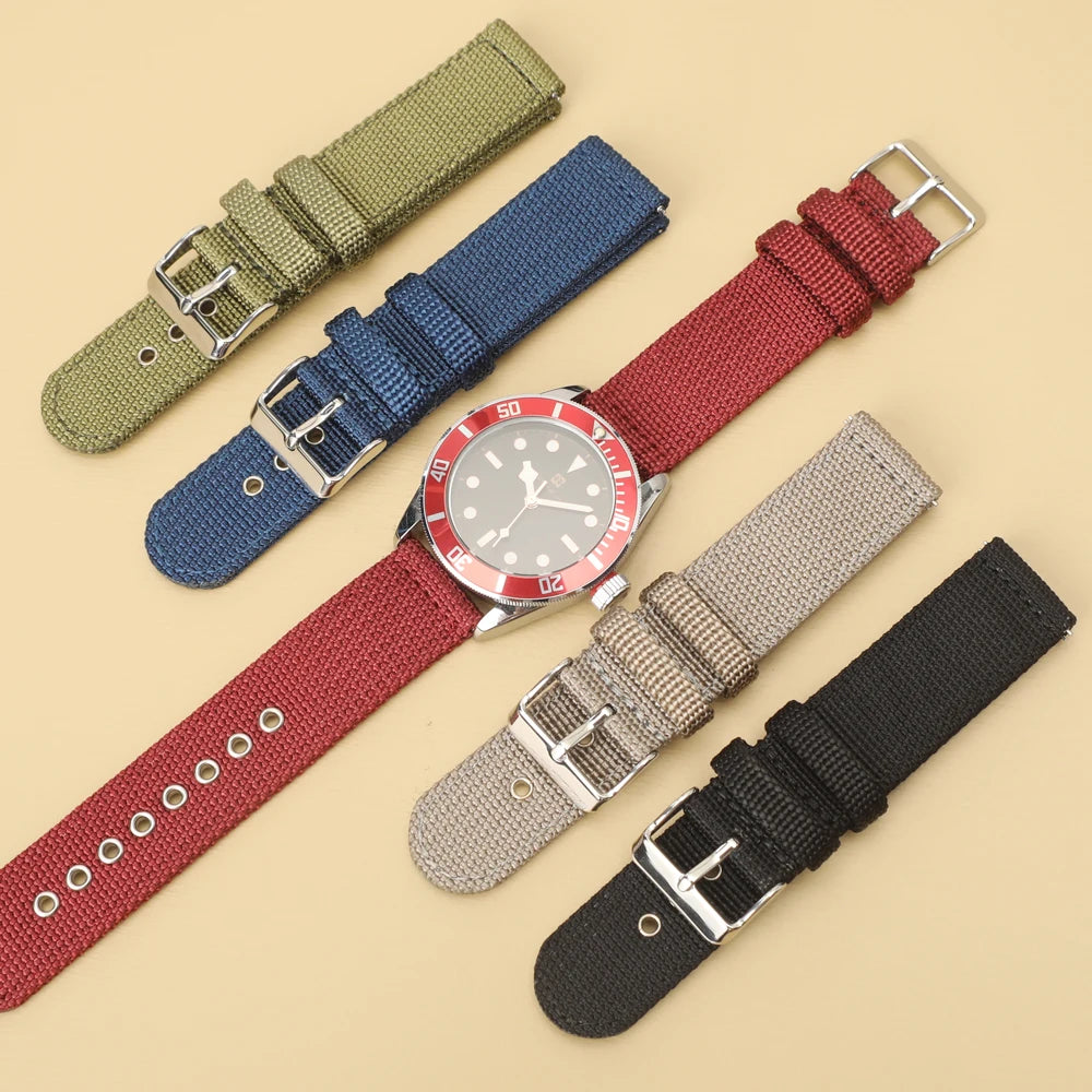 18mm 20mm 22mm 24mm Nylon Watch Strap for Seiko Band Military Sport Comfortable Wristband for Omega Bracelet