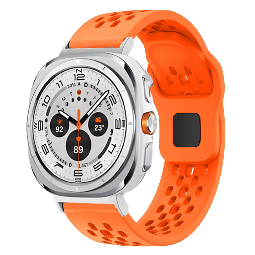 For Galaxy Watch Ultra 1 2 47mm 2025 Band Silicone Bracelet For Samsung Watch 8 40 44mm 8Classic LTE 46mm Smartwatch Accessories