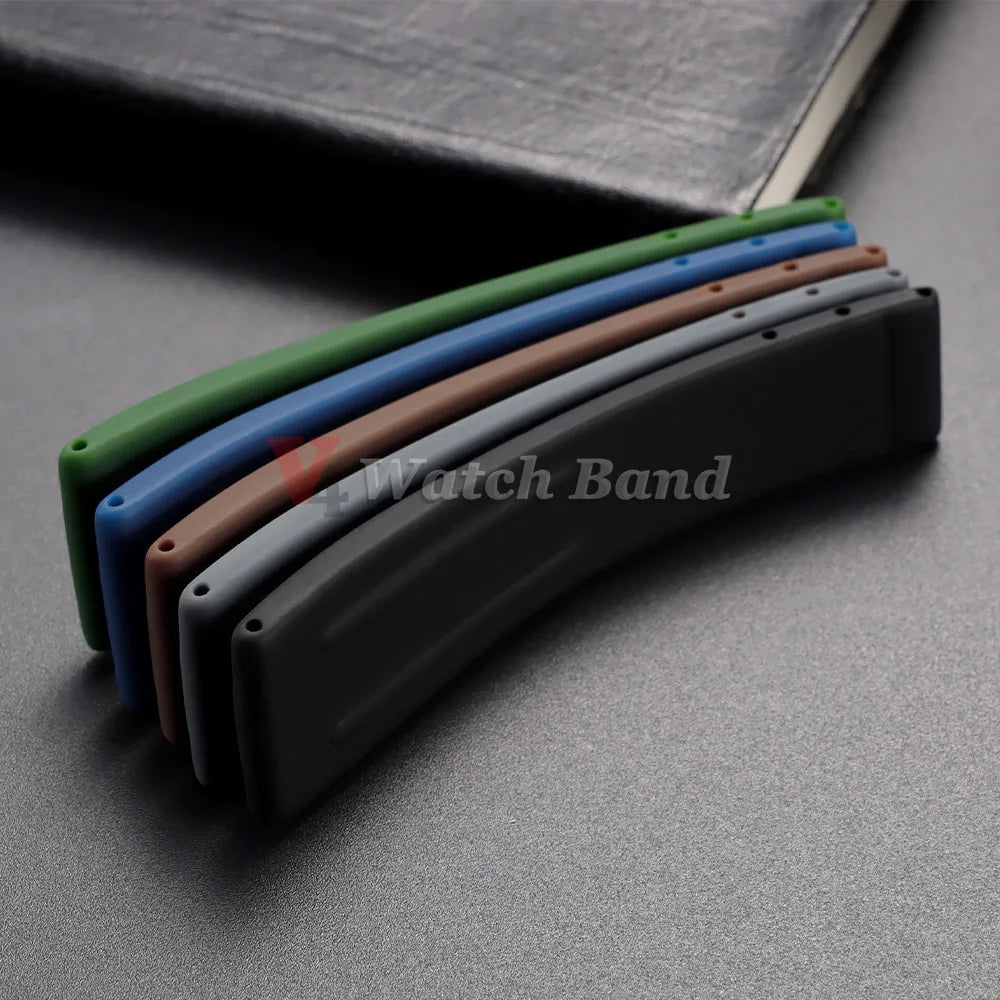 20mm Watchband for Rolex DAYTONA SUBMARINER Yacht-Master GMT Explorer Silicone Rubber Watch Accessory Watch Bracelet Strap Chain