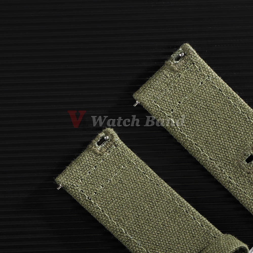 18mm 20mm 22mm Nylon Canvas Watch Band Woven Soft Belt Universal Bracelet for Men Women Sport Quick Release Wrist Band