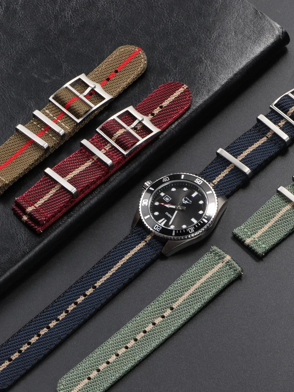 20 22mm Nylon Strap for Tudor for Omega Watch Band Woven Canvas Fabric Band for Seiko Men Military Sport Quick Release Bracelet