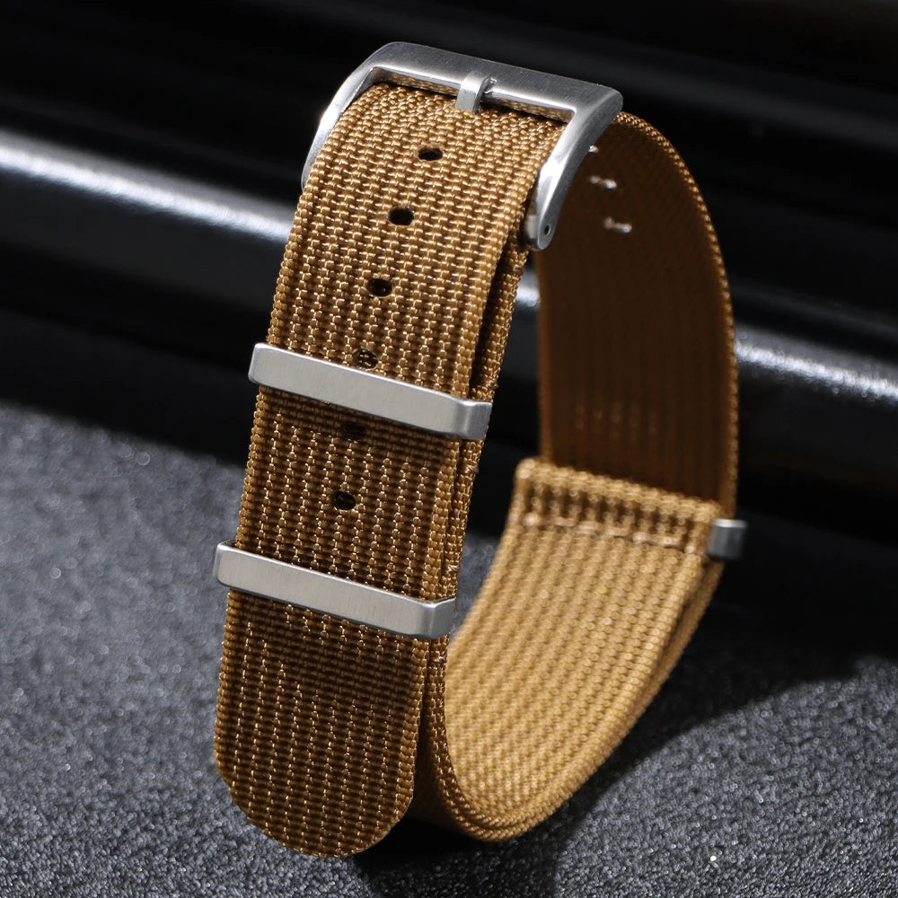 18mm 20mm 22mm Nylon Watch Strap Military Casual Watchband for Seiko Army Sport Bracelet Brown Green Black Band Replacement Belt