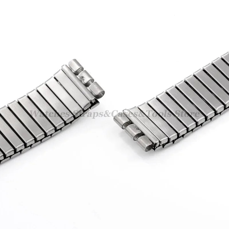 Elastic Metal Watch Band for Swatch Watch Strap 17mm 20mm Stretch Expansion Stainless Watch Strap Men Women Bracelet Accessories