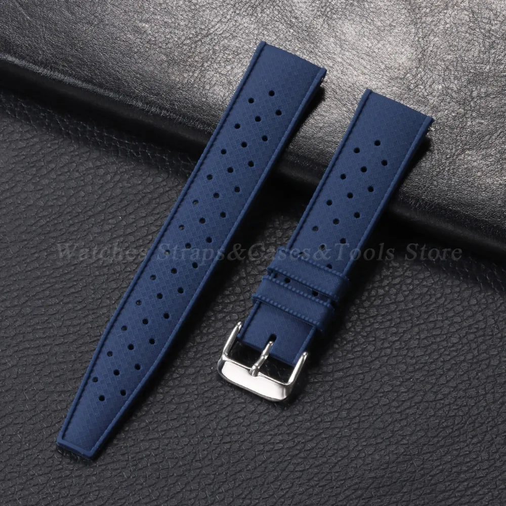 20mm Rubber Strap for Omega for Swatch for Moonswatch Watch Strap Soft Silicone Waterproof Sport Wristband Women Men's Bracelet