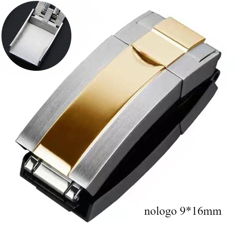 Wacthband Backle 9*16mm for Rolex Submariner Blackwater Ghost Ghost King Buckle Daytona Combination Lock Strap Steel Strap Clasp