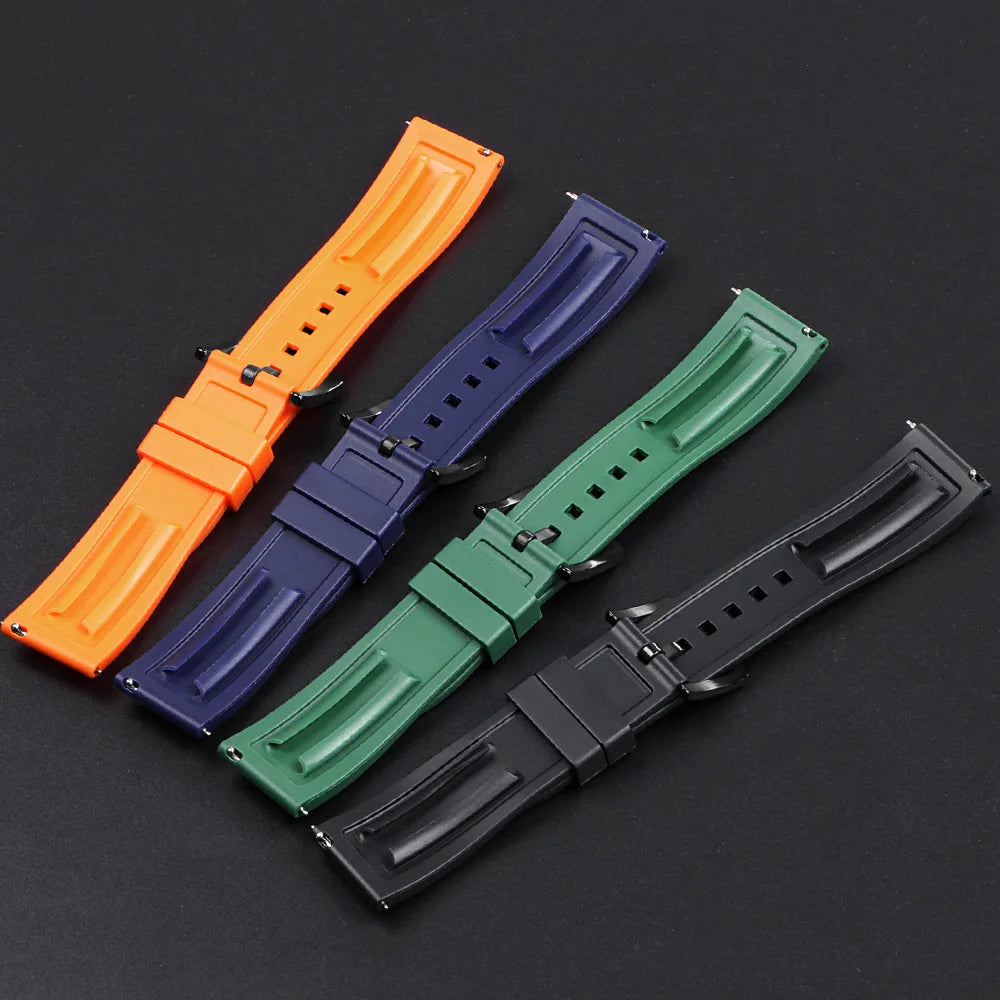 Quick Release Rubber Watch Strap for Citizen for Seiko20mm 22mm 24mm Premium Silicone Band for Omega Replace Bracelet for Tissot