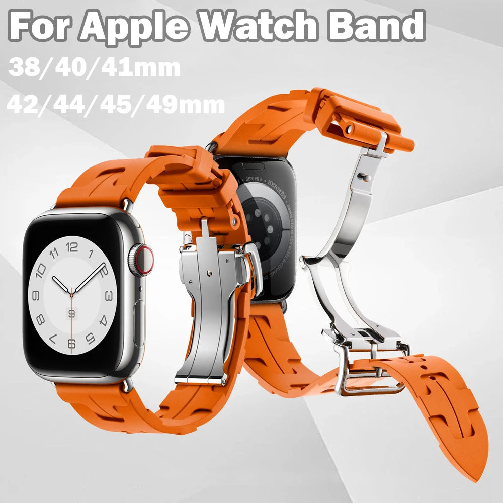 For Apple Watch 11 46 42mm Kilim Single Tour Strap For Iwatch 10 9 8 se 49/45mm Silicone Bracelet Band Sport Wristband Accessory