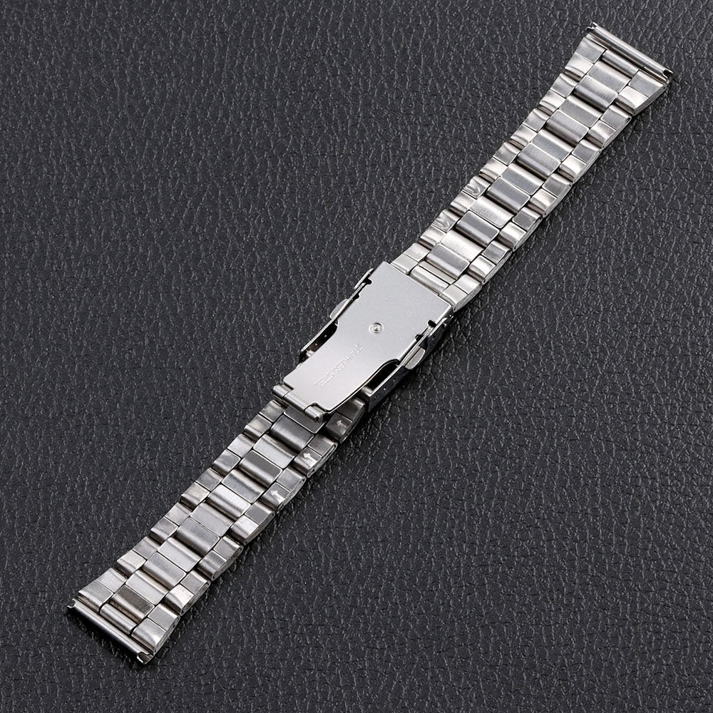 Metal Watch Band for Seiko 20mm 22mm Steel Watchband Silver Bracelet Wristbelt 20/22mm Middle Polished Strap