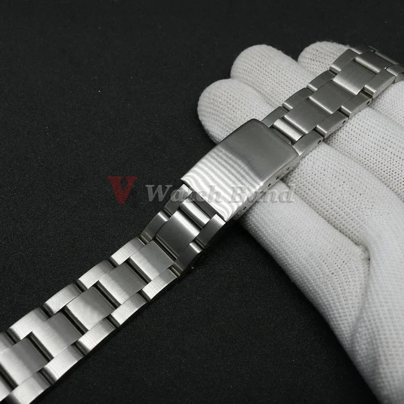 For Oyster Perpetual Air King Stainless Steel Strap Curved End Watchband for Rolex 40mm Solid Bracelet 19mm 20mm 21mm 13/17/18mm