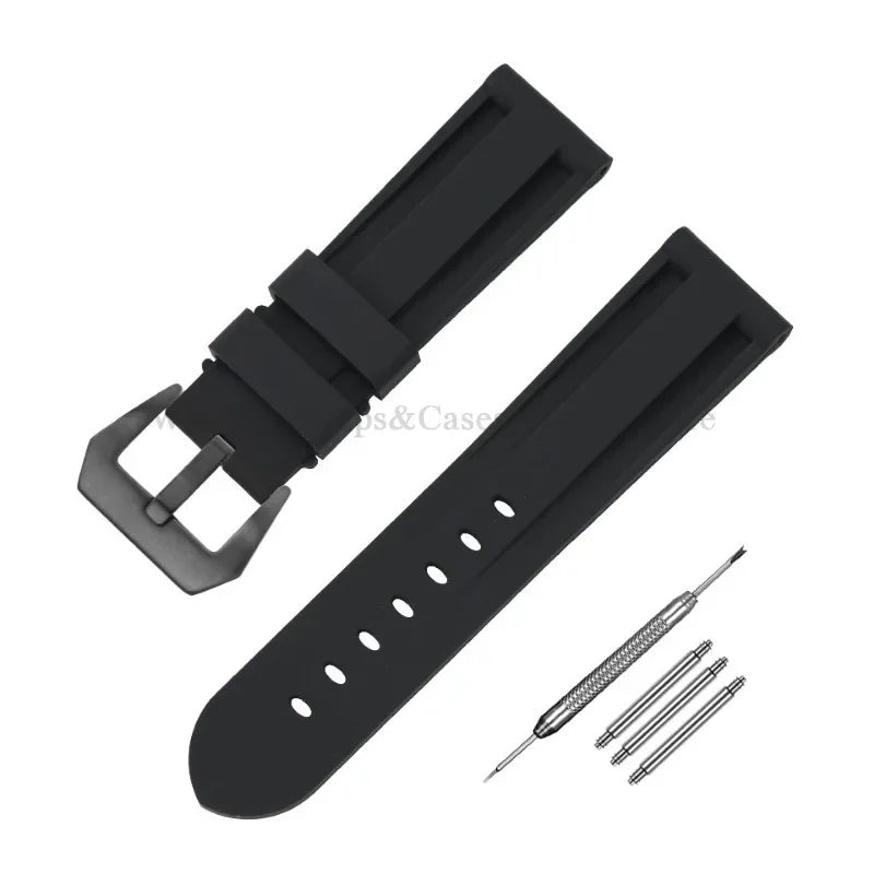 Camouflage Rubber Strap For Panerai Band 20mm 22mm 24mm 26mm Silicone MenSport Waterproof Wristband For Omega Universal Bracelet