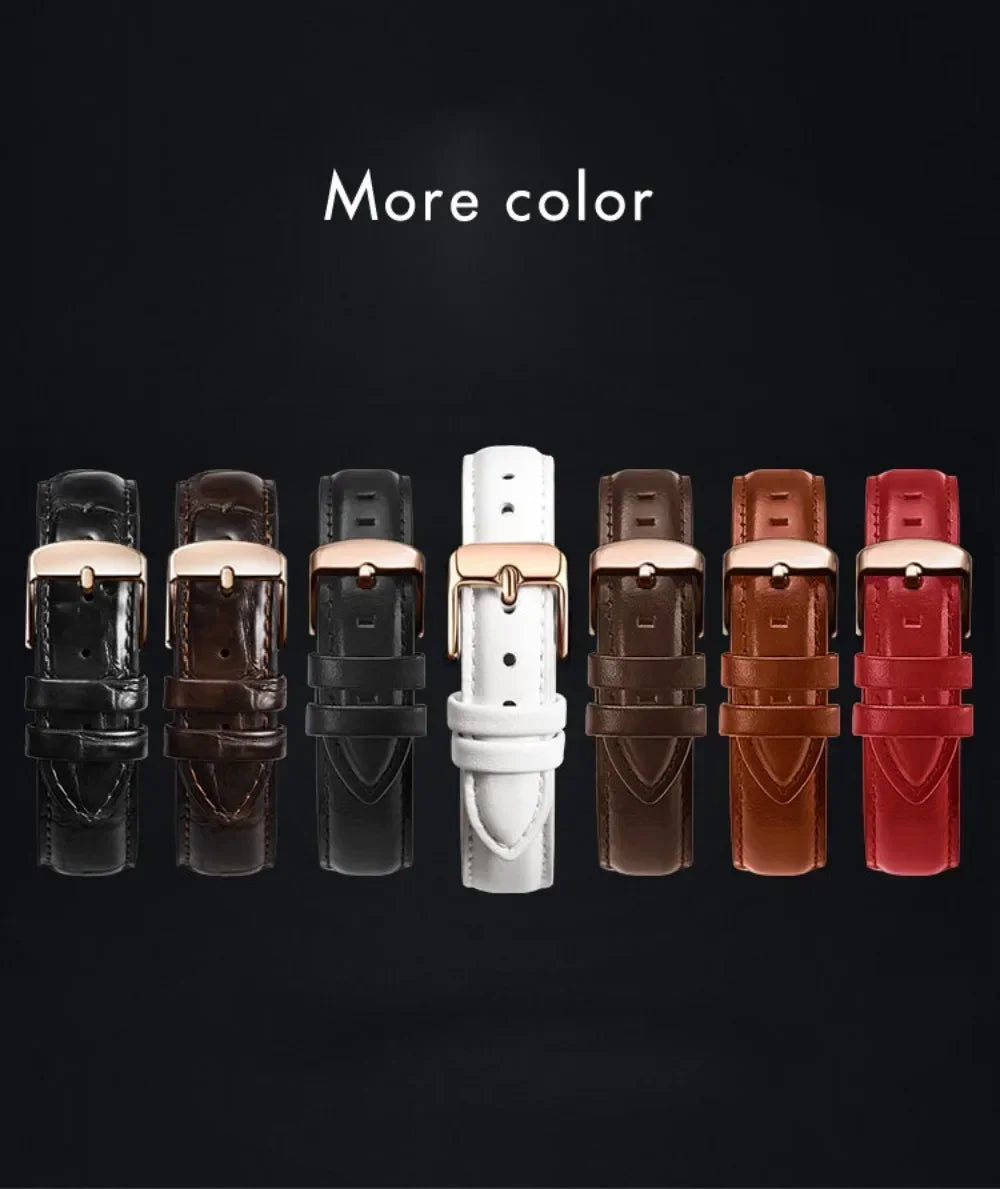 Universal Leather Strap for DW Daniel Wellington Watch Band 17mm 18mm 20mm 22mm Meninos Assistem Genuine Leather Watchband