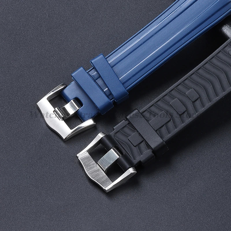 Soft Rubber Watch Strap 20mm Curved End for Omega for Seamaster 300 Silicone Waterproof Diving MenWomen Sport Watchband Bracelet