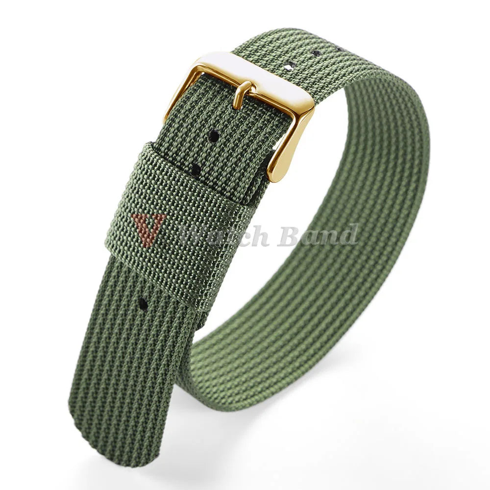 18mm 20mm 22mm New Ribbed Nylon Watchband Nylon Watch Strap for Omega Watch Band Watchband for Military Bracelets Accessories