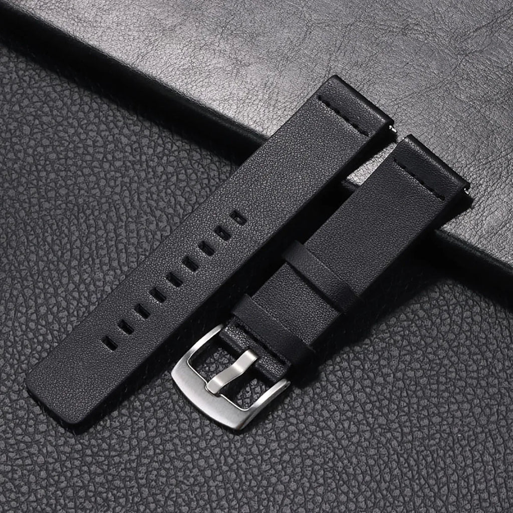 20mm 22mm Watch band Quick release Leather Strap for Samsung Galaxy Watch 3 Active2 40 44mm huawei watch gt 2 WatchBand 24 18mm