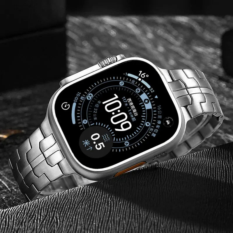 Titanium Strap For Apple Watch 10 11 46mm 42mm Business Wristband Bracelet For Iwatch 10 11 9 8 Ultra3 49mm 44/42/45mm Wristband