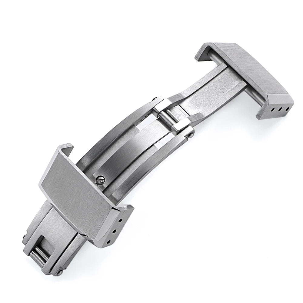 16mm 18mm 20mm Stainless Steel Watchband Buckle for Seiko Watch Double Click Butterfly Clasp Lock Button for Diving Diver Buckle