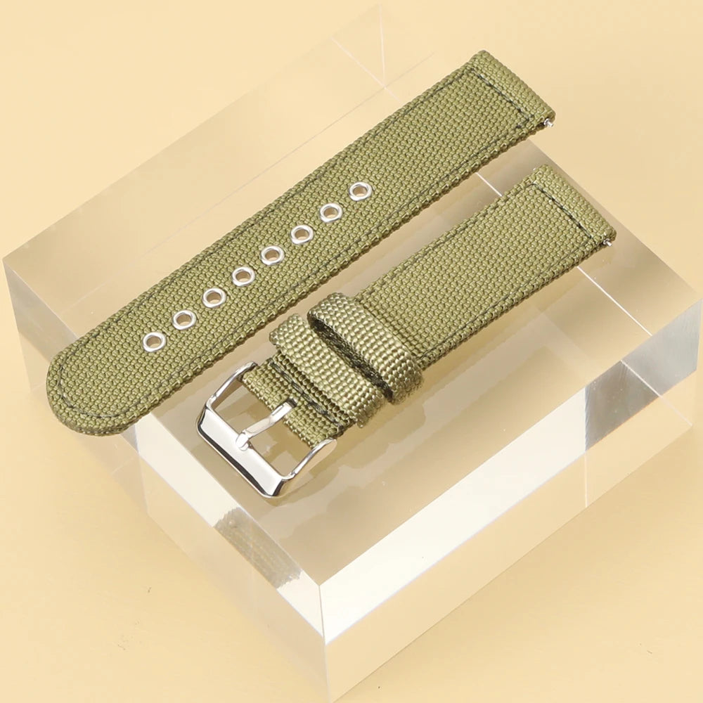 18mm 20mm 22mm 24mm Nylon Watch Strap for Seiko Band Military Sport Comfortable Wristband for Omega Bracelet