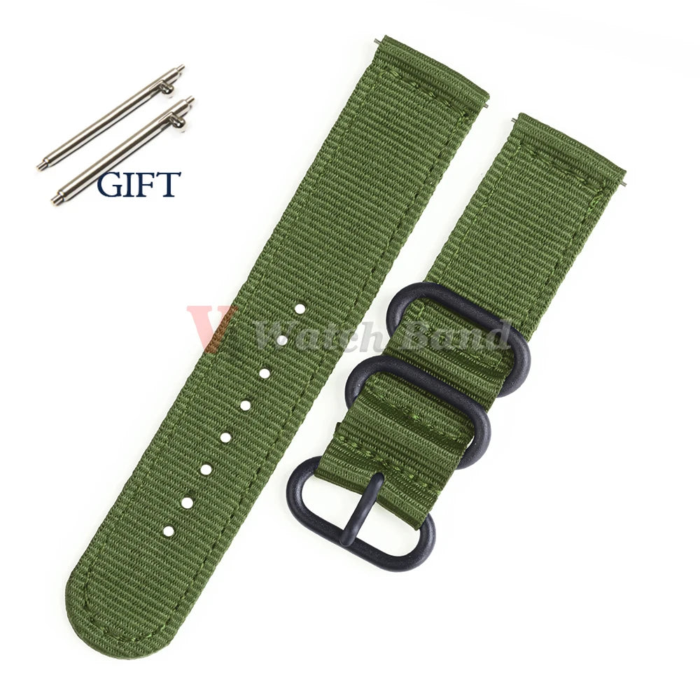 18/20/22/24mm Straps for Tudor Durable Nylon for Omega Canvas Fabric Band for Seiko Men Military Sport Quick Release Bracelet