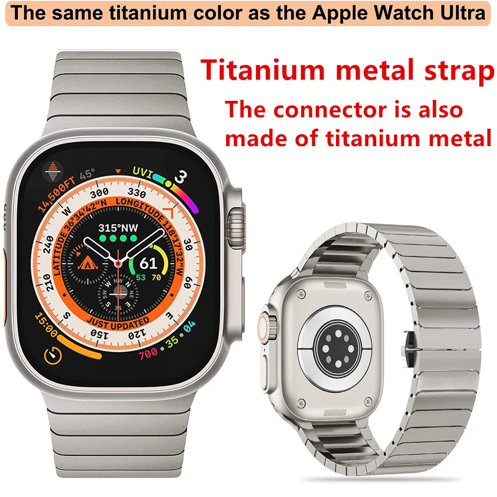 Stainless Steel Bracelet For Apple Watch Ultra 3 49mm Series 10 11 46 42mm Strap Metal Correa For Iwatch SE3 40mm 44mm 45mm 41mm