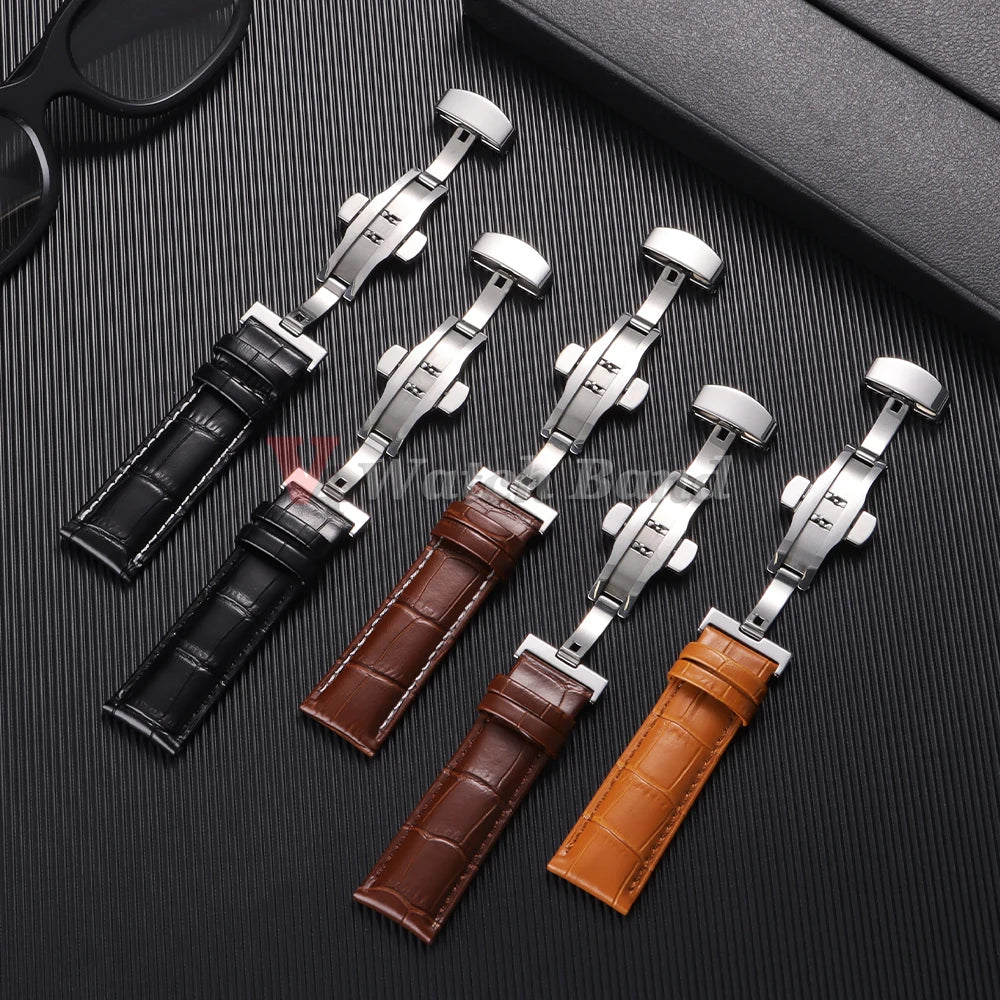 13mm 15mm 17mm 19mm 21mm 23mm Universal Leather Watch Strap Watchband for Men Women 12mm 14mm 16mm 18mm  20mm  22mm Watch Band