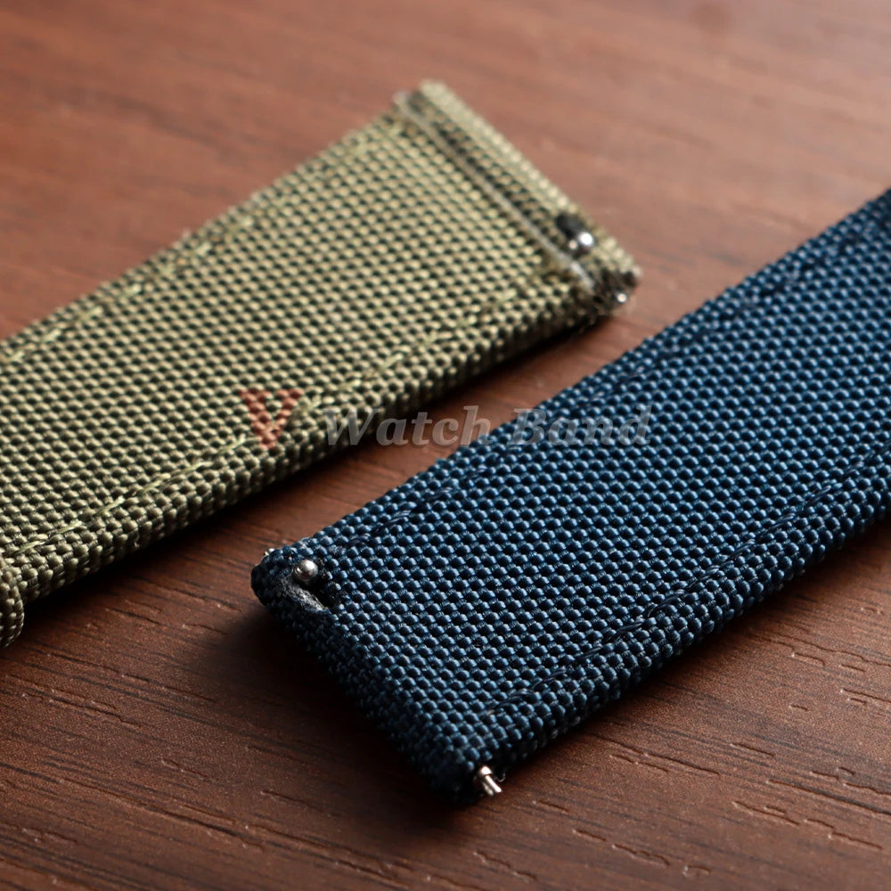 Sailcloth Strap for Omega Genuine Sailcloth Watch Band Premium Two Sided Nylon Quick Release Bracelet 20mm 22mm Sport Wristbelt