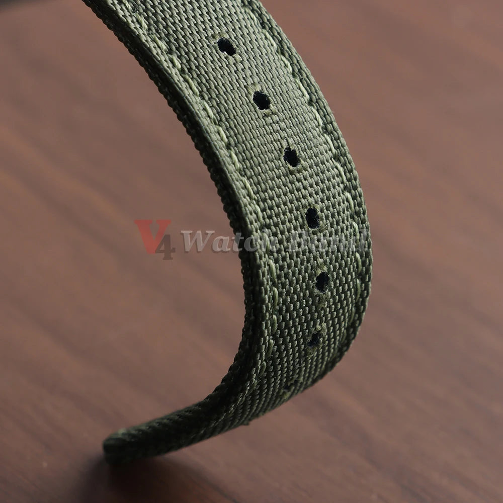 Nylon Watch Band for Seiko Army Military Canvas Woven Nylon Strap 20mm 22mm Quick Release Wristband Men's Sport Watch Bands