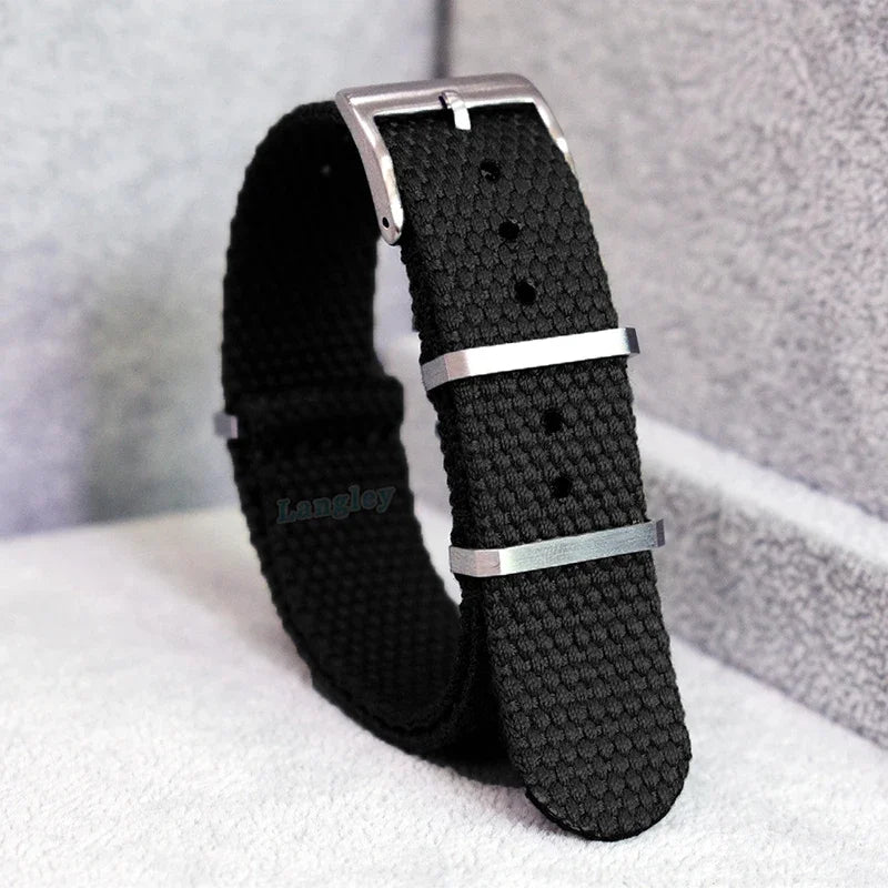 New Nylon Cotton Straps 20mm 22mm Soft Watchband for Seiko Military Braid Wristband Sport Retro Bracelet for Omega Seamaster 007