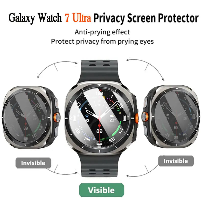 Anti-Peeping Glass For Samsung Galaxy Watch Ultra47mm Screen Protector Tempered Glass For Samsung Watch7 40/44mm Protective Film