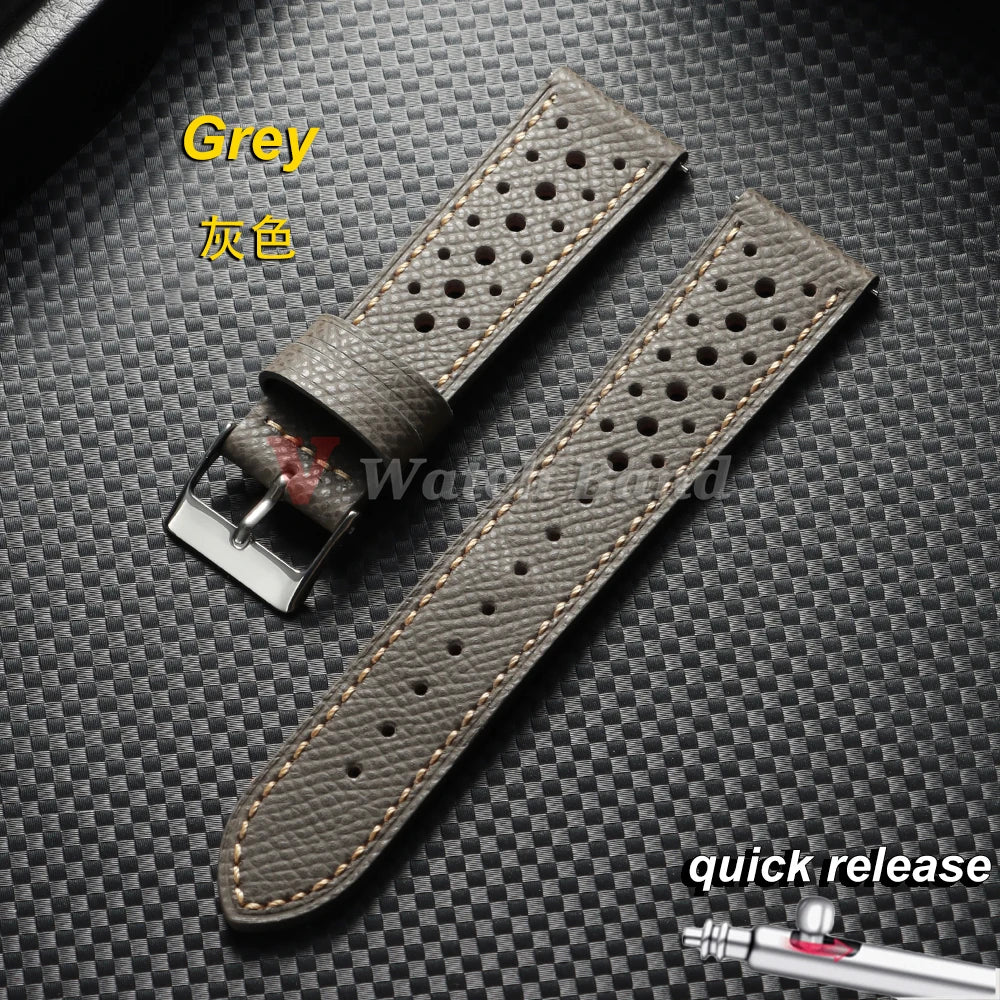 18mm 19mm 20mm 22mm Universal Vintage Cowhide Watch Strap Porous Breathable Wtistbelt Brown Watchband Men Accessories Pin Buckle