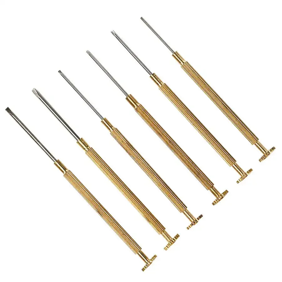 Metal Slotted Screwdriver for Rolex Watch Band Repair Tools 0.8 1.0 1.2 1.4 1.6 1.8mm Removal Install Screws Rod for Watchmaker