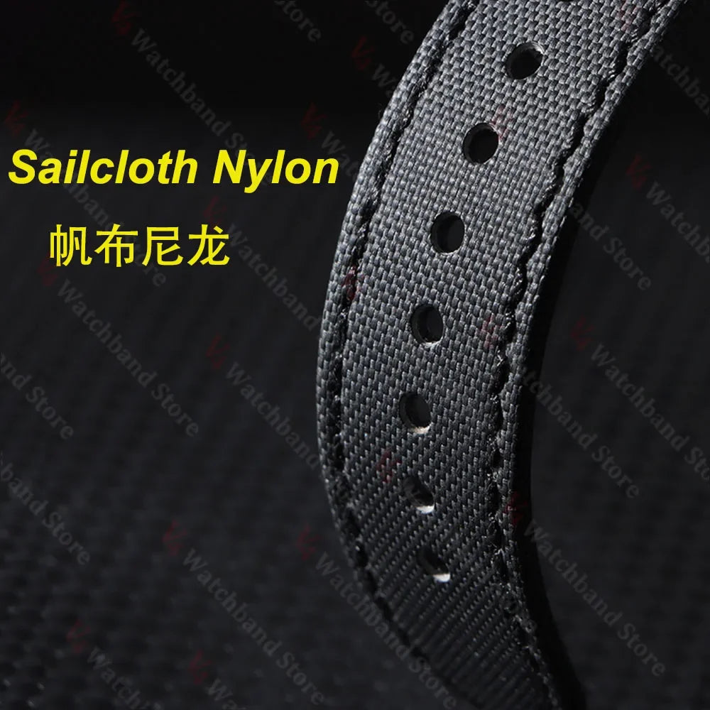 18mm 20mm 22mm Nylon Quick Release Waterproof Watch Bands Sailcloth Straps for Omega for Blancpain for Seiko Divers Men Women