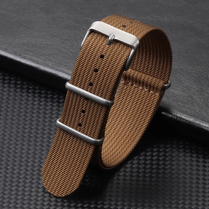 High Quality Ribbed Nylon Bands for Omega 20mm 22mm 18mm Strap for Seiko Military Casual Watchband Army Sport Bracelet Replace