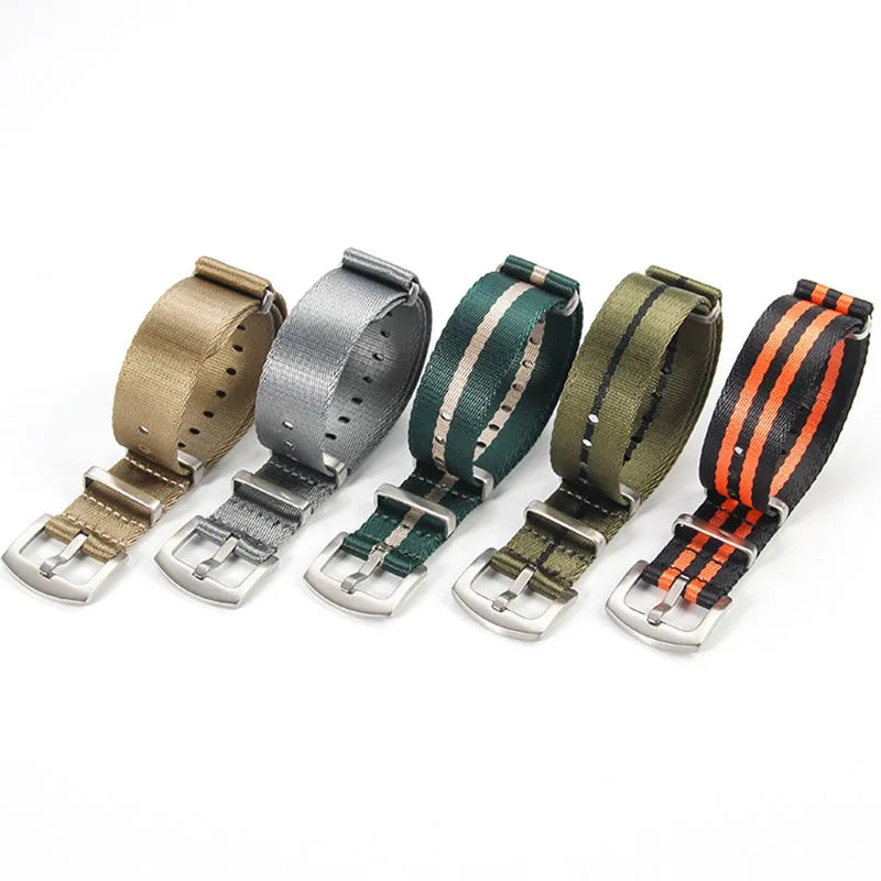 Nylon Watch Strap for Seiko for Military Men Sport Watchband for Rolex Bracelet for Omega for Seamaster 300 Belt 18mm 20mm 22mm