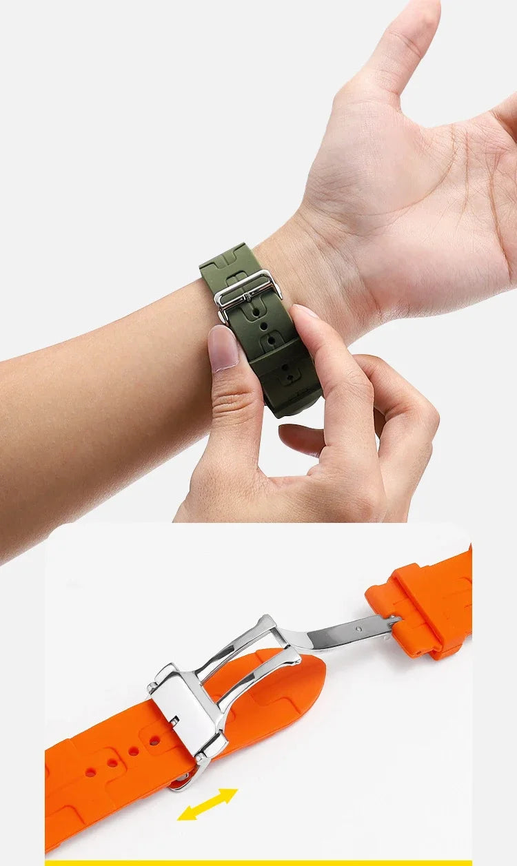 For Apple Watch 11 46 42mm Kilim Single Tour Strap For Iwatch 10 9 8 se 49/45mm Silicone Bracelet Band Sport Wristband Accessory