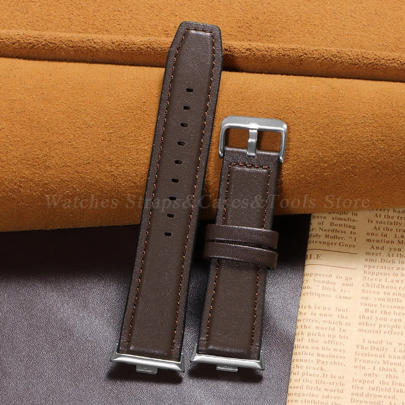Leather Watch Bracelet for Redmi Watch 4 Wrist Strap for Xiaomi Mi band 8 pro Watchband for Smart Watch Sports Strap Accessoeies