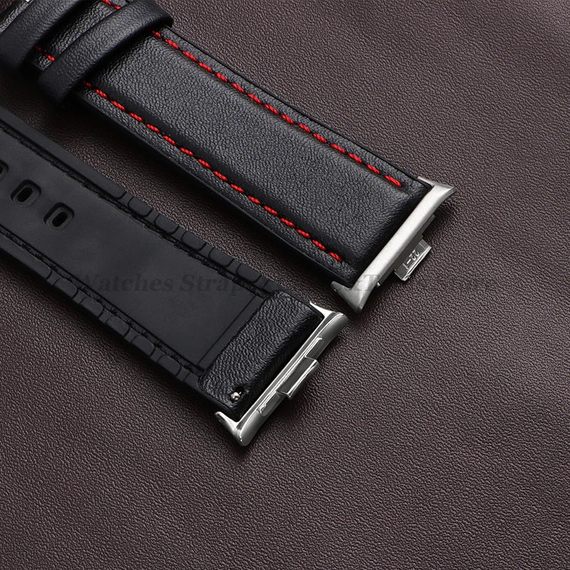 Leather Watch Bracelet for Redmi Watch 4 Wrist Strap for Xiaomi Mi band 8 pro Watchband for Smart Watch Sports Strap Accessoeies
