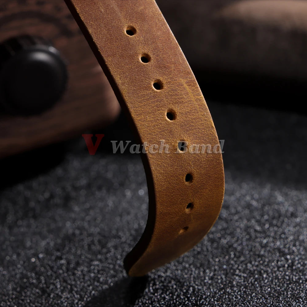 18mm 20mm 21mm 22mm 24mm Vintage Retro Strap for Huawei Gt2 Gt3 Watch Band for Samsung Galaxy Universal Bracelet Accessories