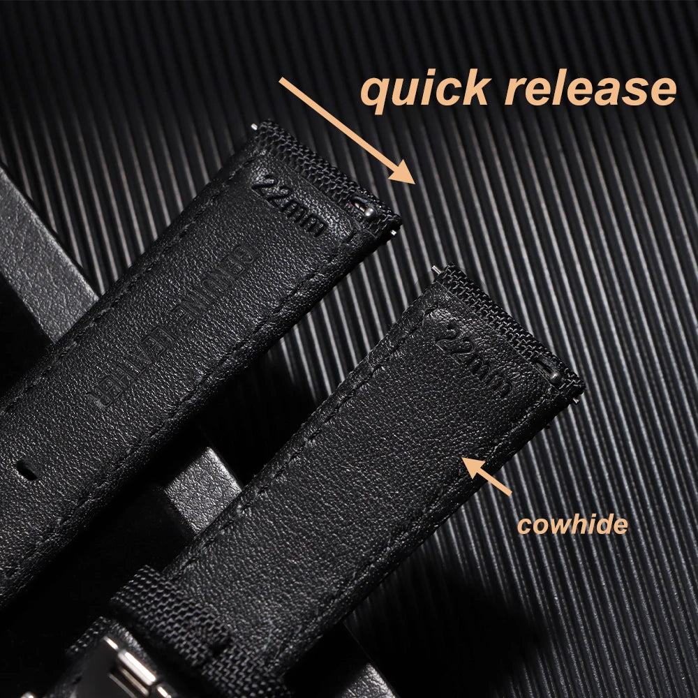 Canvas Nylon Watch Band Butterfly Buckle Quick Release Sailcloth Watch Strap for Omega 20mm 22mm Wrist Bracelet  for Seiko