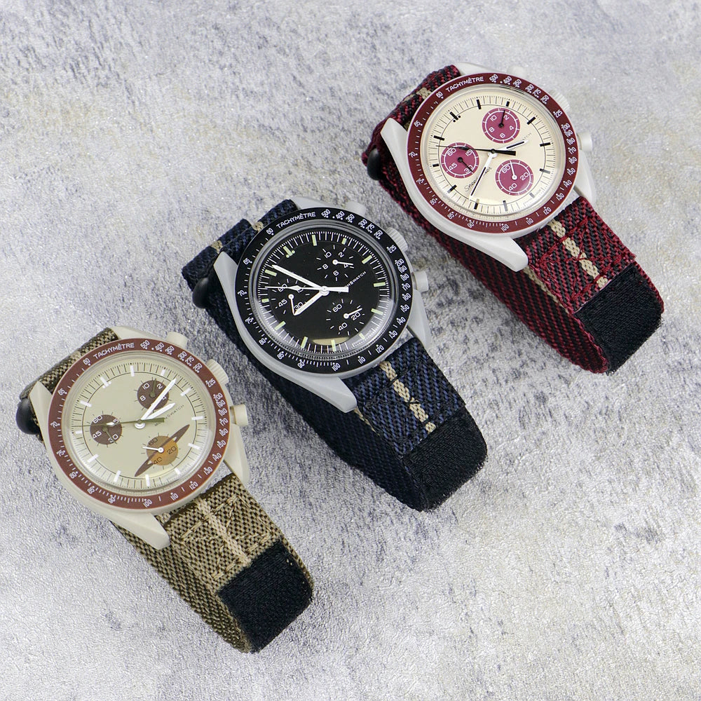 20mm 22mm Nylon Watch Band For Omega X S-watch Joint MoonSwatch Strap Quick Release Sport Watchband Bracelet for Men Women