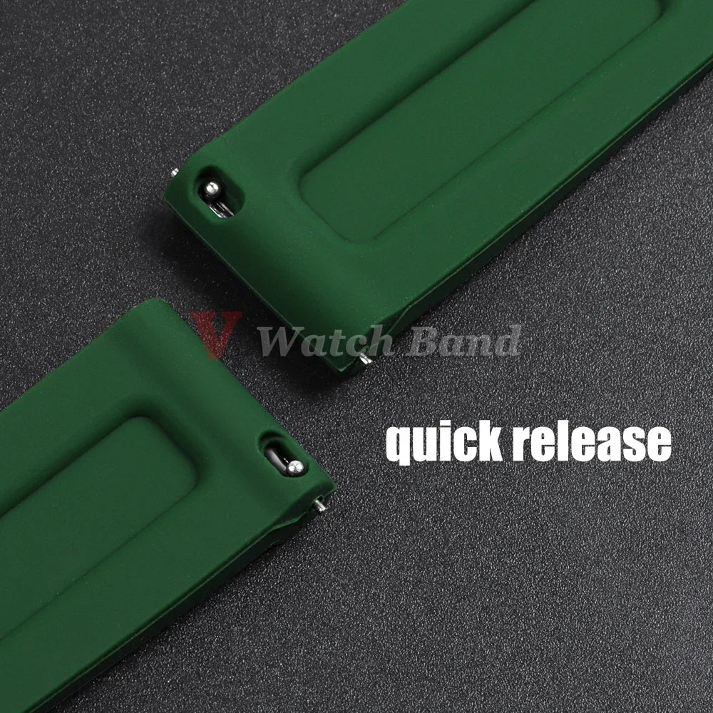 20 22mm 24mm 26mm Strap for Panerai PAM Watch Band for Omega for Seiko Quick Release Silicone Wristband for Casio Sport Bracelet