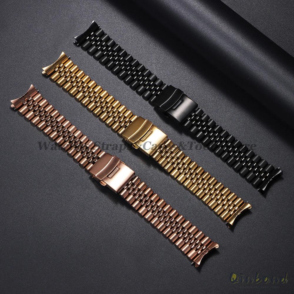316L Stainless Steel Watch Band for Seiko for Jubilee Watch Curved End Strap 18/19/20/21/22/24/26mm Luxury Bracelets Accessories