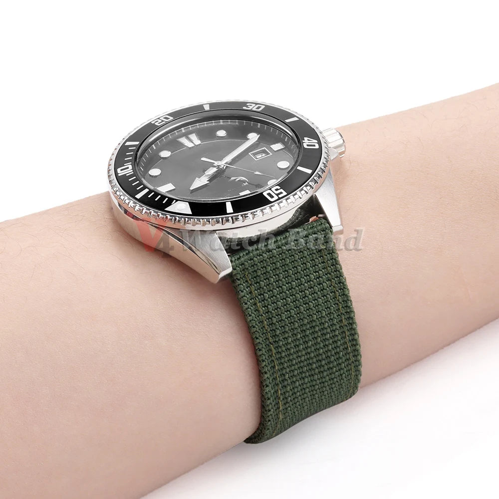 16/18/20/22/24mm Nylon Watch Band for Seiko Army Military Canvas Woven Nylon Strap for Huawei Wristband Men's Sport Watch Bands