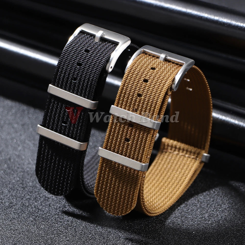 18mm 20mm 22mm Nylon Watch Strap Military Casual Watchband for Seiko Army Sport Bracelet Brown Green Black Band Replacement Belt