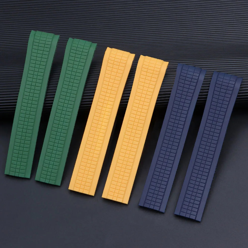 21mm Watch Strap for Patek Philippe Aquanaut Series 5164/5167 Waterproof Anti-Dust Rubber Watchband Silicone Bracelet