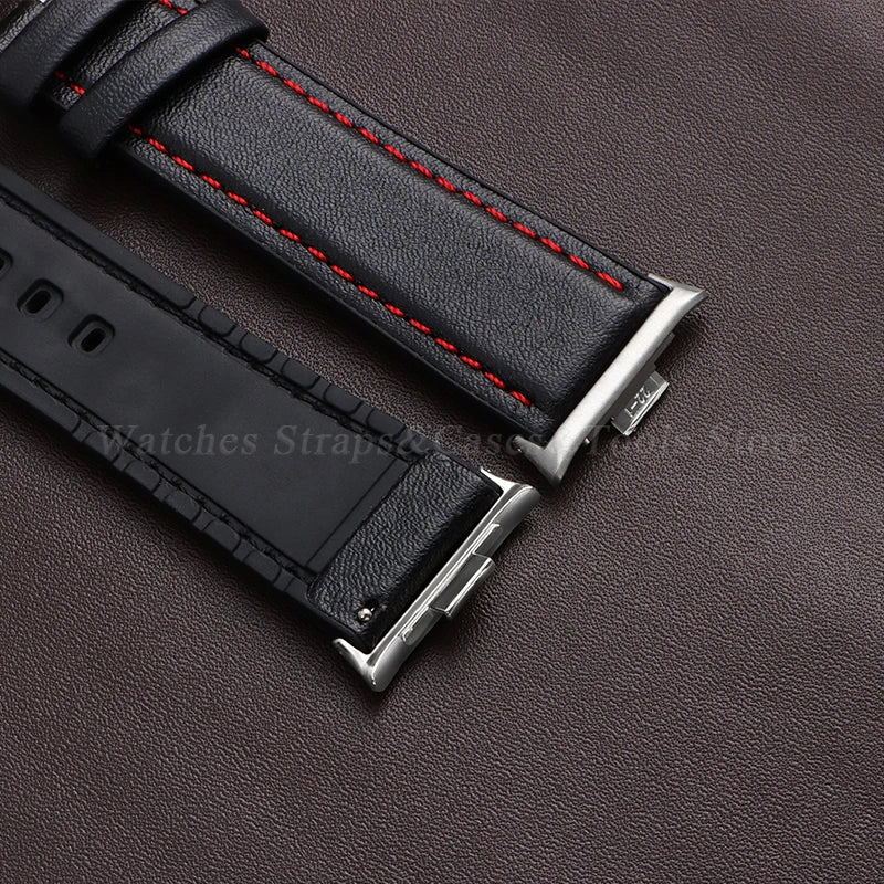 Leather Watch Bracelet for Redmi Watch 4 Wrist Strap for Xiaomi Mi band 8 pro Watchband for Smart Watch Sports Strap Accessoeies