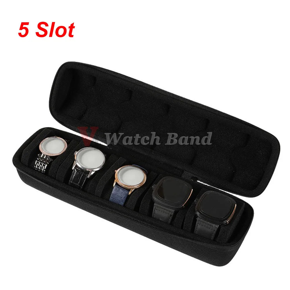 2/3/5/8Slot Watch Box Organizer Watch Display Storage Box Men Women Watch Portable Storage Travel Case Multiple Slot Available