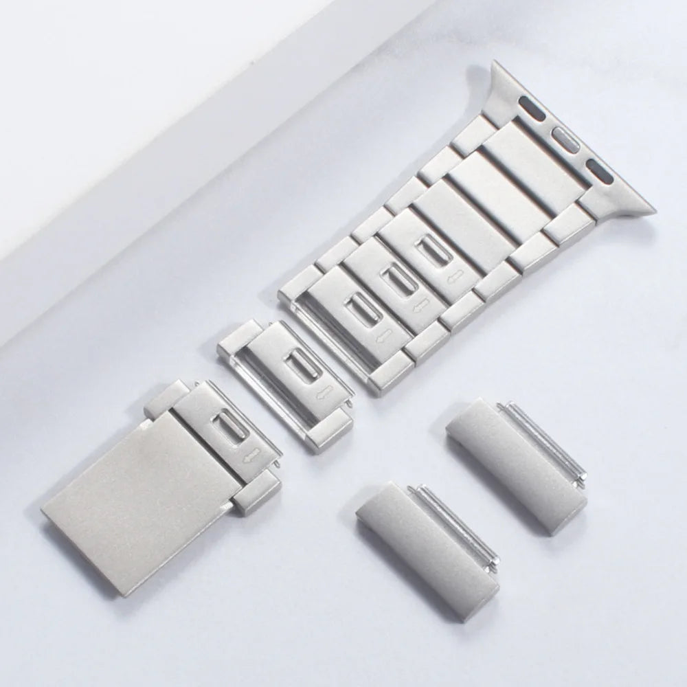 Band for Apple Watch Ultra 49mm Series 10 8 7 6 SE 5 Link bracelet stainless steel strap for iWatch Magnet buckle 46 45 44 42mm