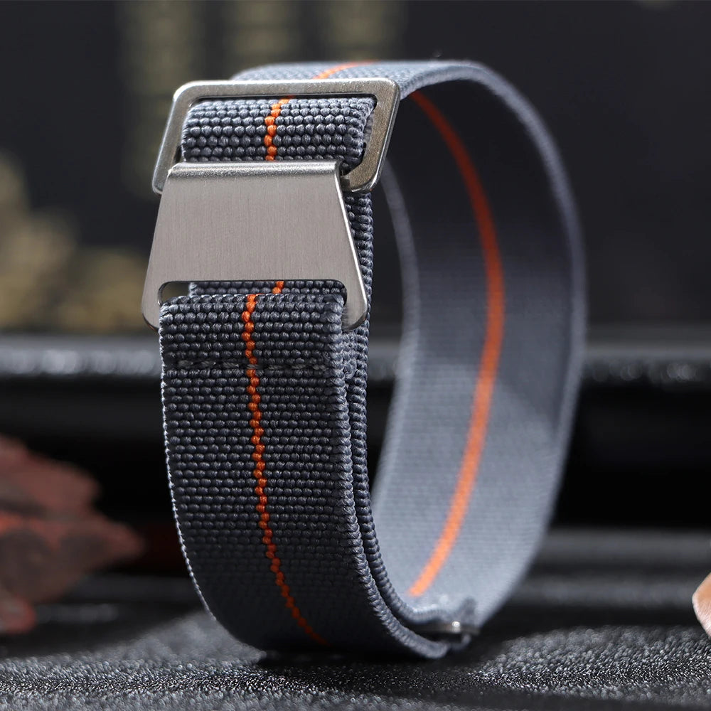 18/20/22mm Nylon Watchband for Seiko Army Military Woven Elastic Strap for French Troops Parachute Bag Universal Men Sport Band