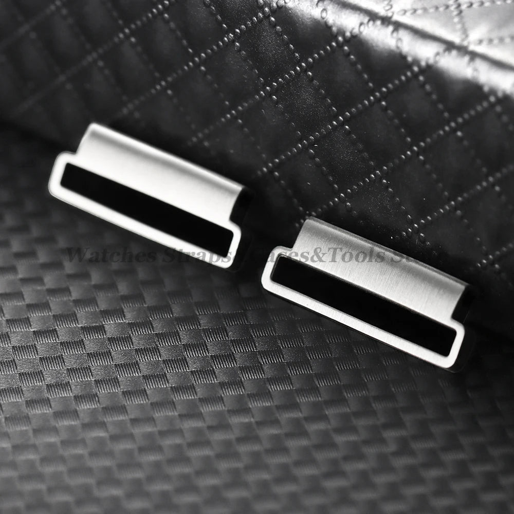 1 Pair Stainless Steel Watch Connector 20mm to 22mm 22mm to 24mm Quick Release Metal Adapter for Nylon Strap Watch Accessories